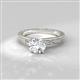 2 - Cael Classic 6.50 mm Round Forever Brilliant Moissanite Solitaire Engagement Ring 