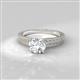 2 - Janina Classic 1.00 ct IGI Certified Lab Grown Diamond Round (6.50 mm) Solitaire Engagement Ring 