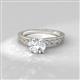 2 - Maren Classic 6.00 mm Round Emerald Solitaire Engagement Ring 