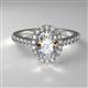 2 - Verna Desire Oval Cut Rhodolite Garnet and Diamond Halo Engagement Ring 