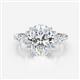 2 - Kamilah 2.80 ctw IGI Certified Lab Grown Diamond Oval Shape (10x8 mm) Solitaire Plus Engagement Ring  