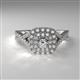 2 - Maisie Prima Diamond and Lab Created Alexandrite Halo Engagement Ring 