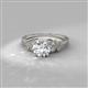 2 - Freya Lab Grown Diamond and Natural Diamond Butterfly Engagement Ring 