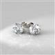 4 - Kenna Natural Round Diamond Six Prongs Martini Solitaire Stud Earrings 