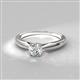 4 - Adsila 4 Prong Semi Mount Engagement Ring 