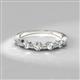 2 - Keva 3.00 mm Lab Grown Diamond 5 Stone Wedding Band 
