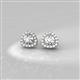 2 - Alkina Black and White Diamond Stud Earrings 