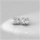 2 - Ceyla Rhodolite Garnet and Diamond Stud Earrings 