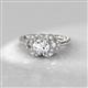 2 - Kyra Signature Semi Mount Floral Engagement Ring 