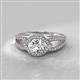 2 - Liora Signature Semi Mount Eye Halo Engagement Ring 
