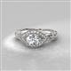 4 - Kalila Signature Black and White Diamond Engagement Ring 