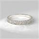 2 - Florie Classic Floral Engraved Wedding Band 