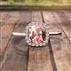 8 - Lisa Morganite and Diamond Halo Engagement Ring 