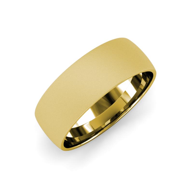 Valerio Glass Finish 2.00 mm Dome Wedding Band 