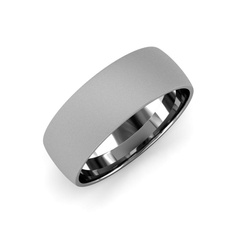 Valerio Glass Finish 2.00 mm Dome Wedding Band 