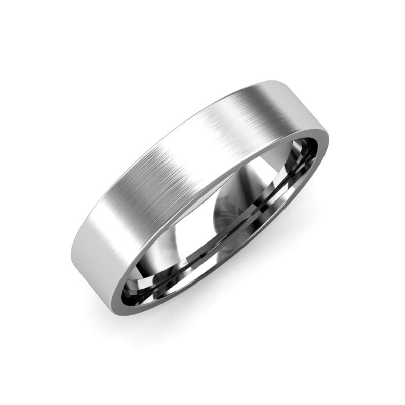 Aidan Satin Finish 2.00 mm Flat Comfort Fit Unisex Wedding Band 