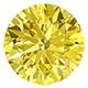 Bianca IGI Certified 6.30 mm Round Lab Grown Yellow Diamond Solitaire Engagement Ring 