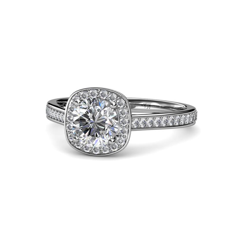 Hain Semi Mount Halo Engagement Ring 