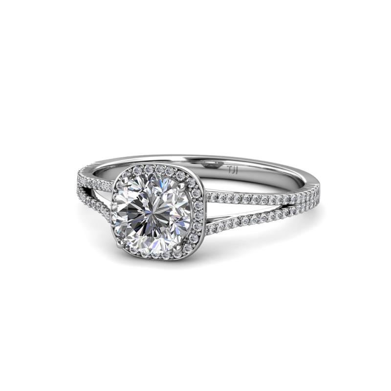 Seana Semi Mount Halo Engagement Ring 