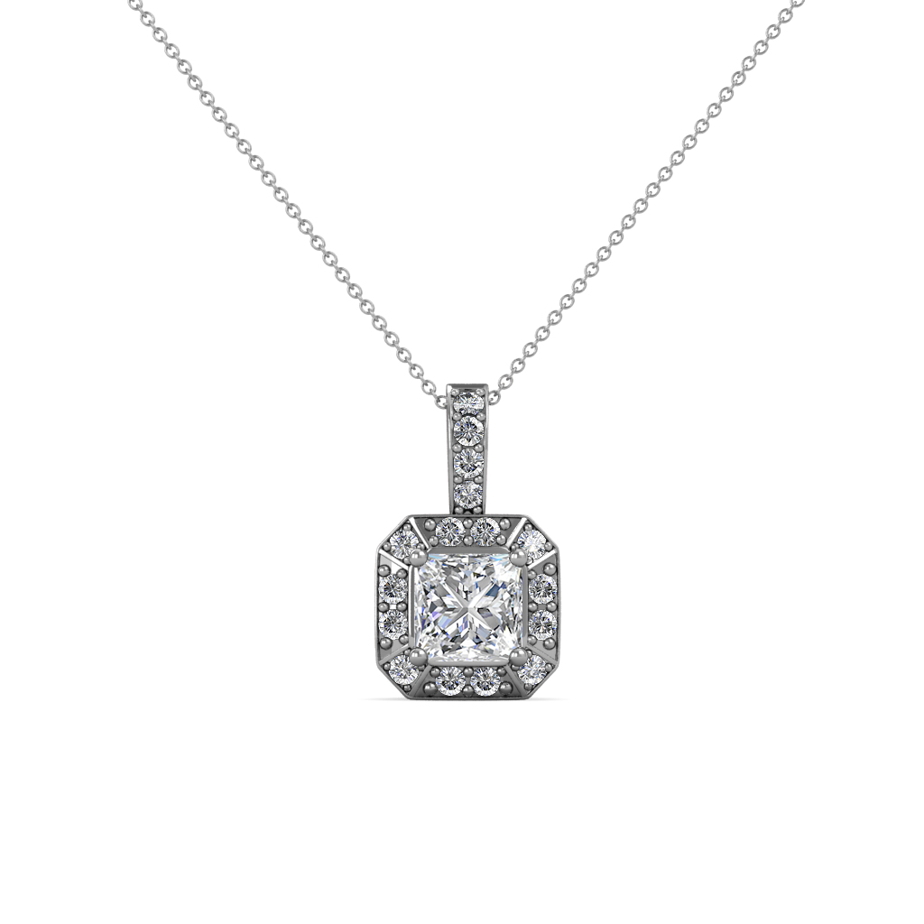 Kiani Semi Mount Halo Pendant 