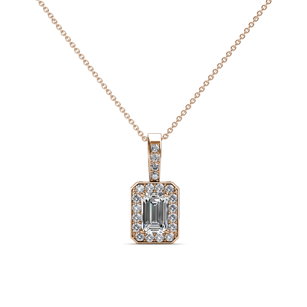 Lilian Semi Mount Halo Pendant 