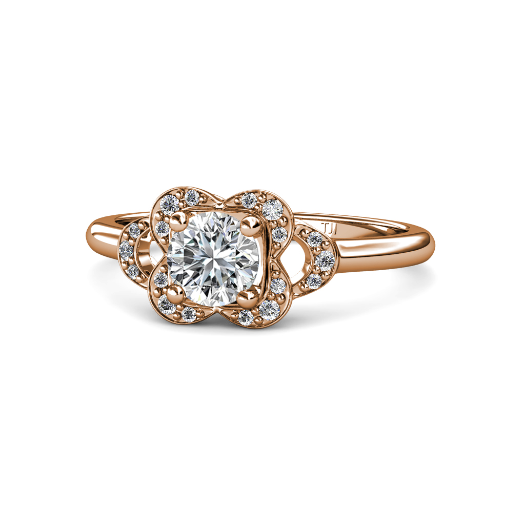 Kyra Signature Semi Mount Floral Engagement Ring 
