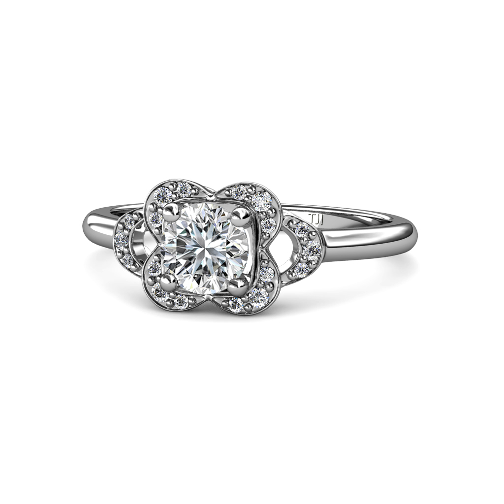 Kyra Signature Semi Mount Floral Engagement Ring 