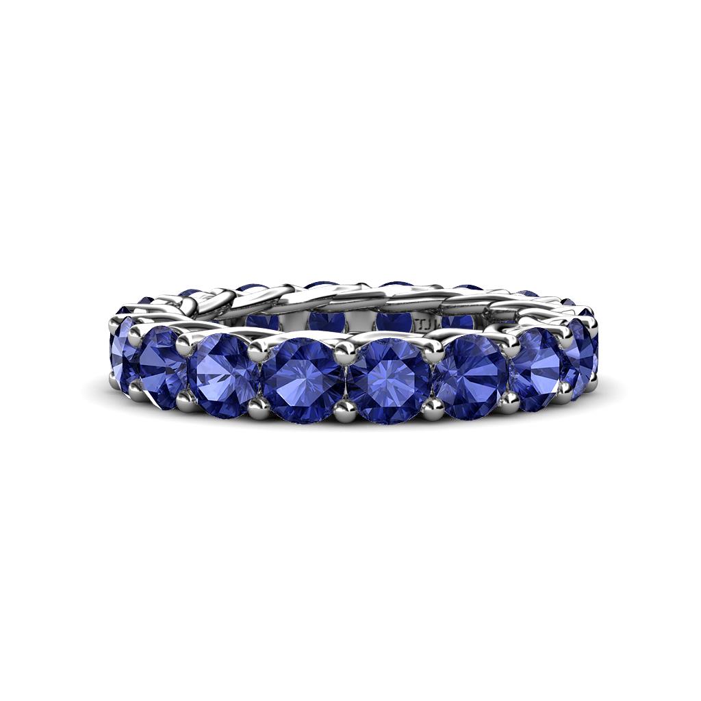 Lucida 4.00 mm Round Iolite U Prong Eternity Band 