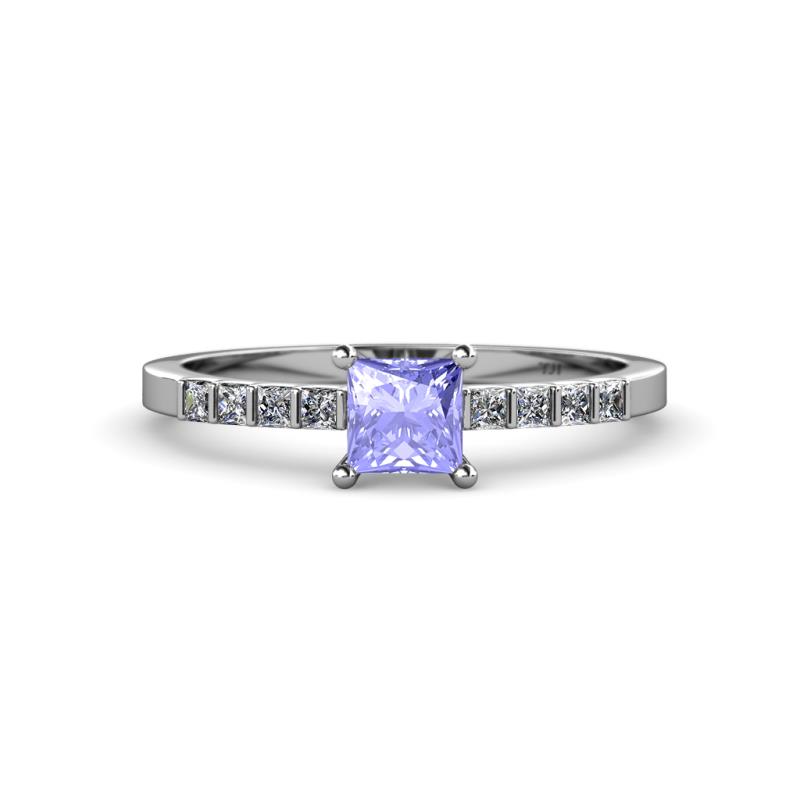 Fenice Tanzanite and Diamond Bridal Set Ring 