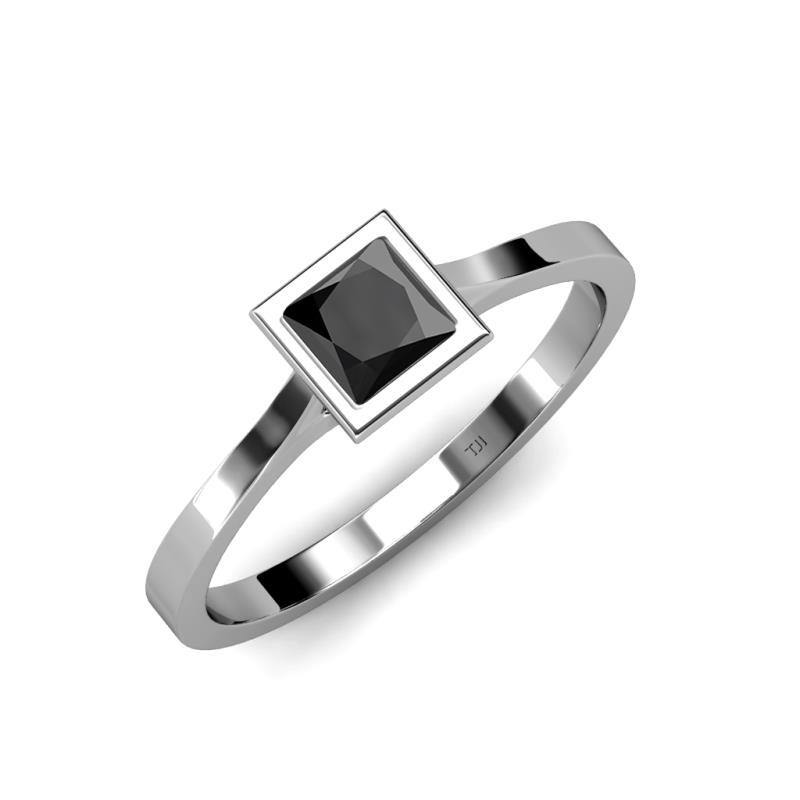 Elcie 1.00 ct Black Diamond Solitaire Ring  