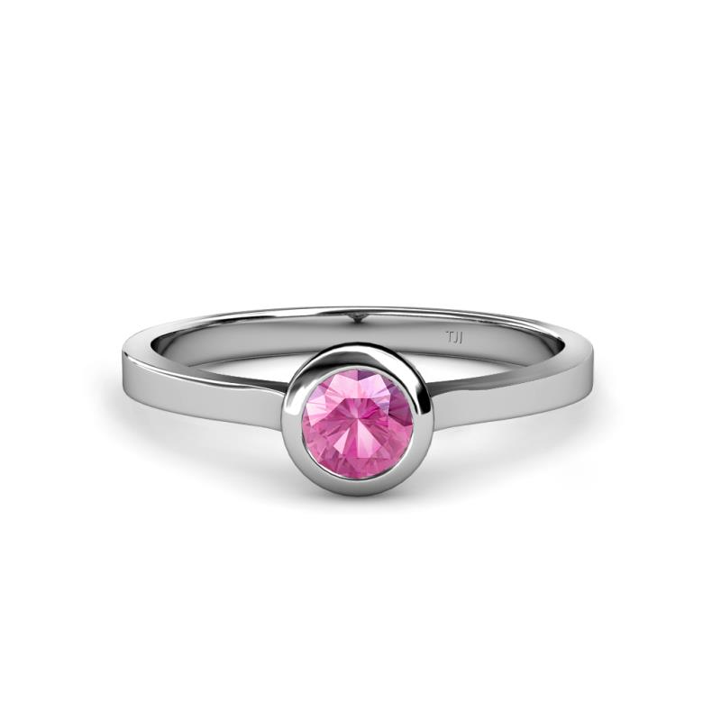 Natare 0.53 ct Pink Sapphire Round (5.00 mm) Solitaire Engagement Ring  