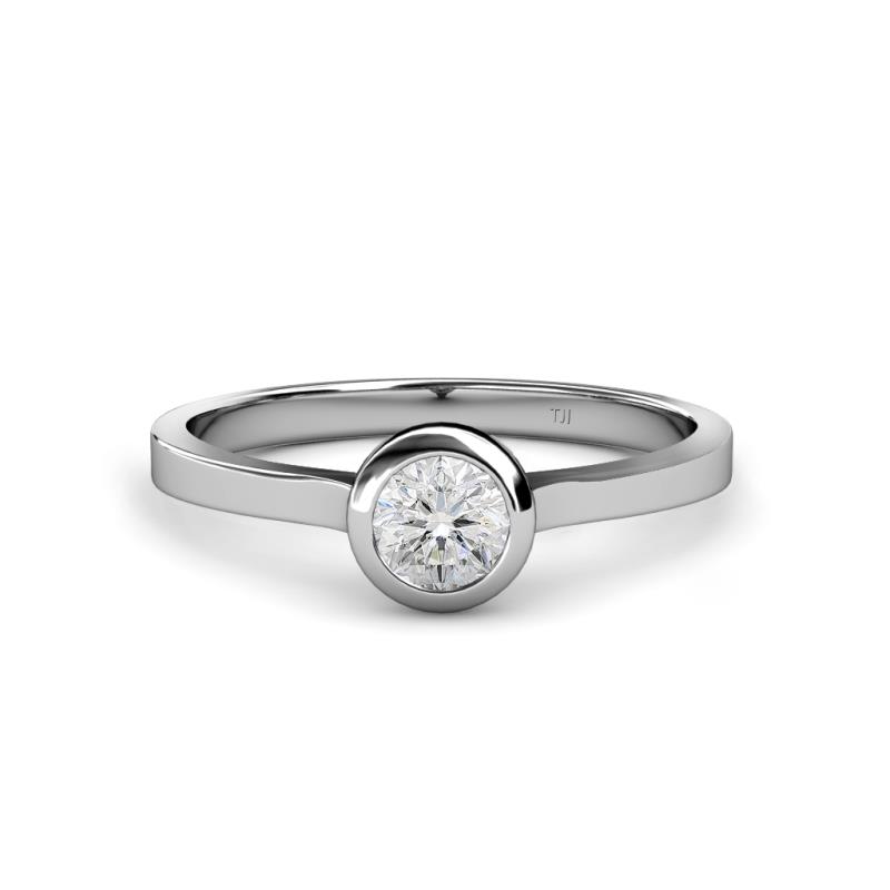 Natare 0.53 ct White Sapphire Round (5.00 mm) Solitaire Engagement Ring  