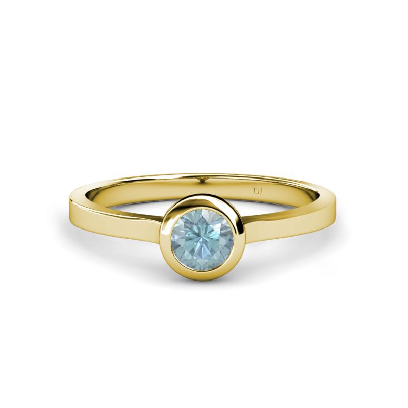 Natare 0.40 ct Aquamarine Round (5.00 mm) Solitaire Engagement Ring  