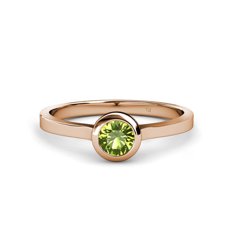 Natare 0.50 ct Peridot Round (5.00 mm) Solitaire Engagement Ring  