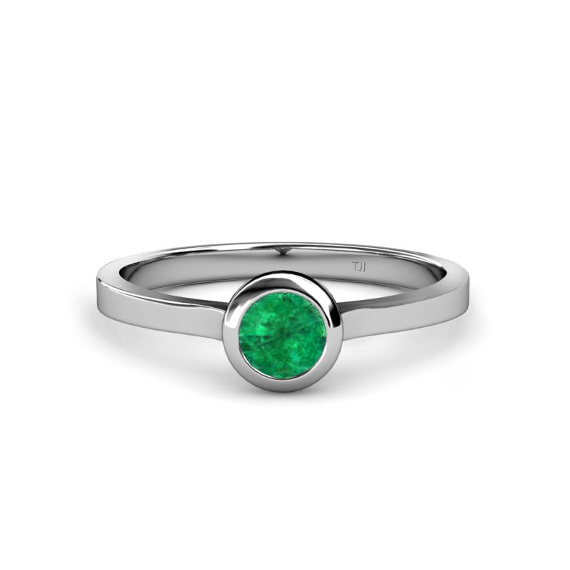 Natare 0.40 ct Emerald Round (5.00 mm) Solitaire Engagement Ring  