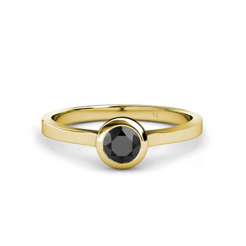 Natare 0.50 ct Black Diamond Round (5.00 mm) Solitaire Engagement Ring  
