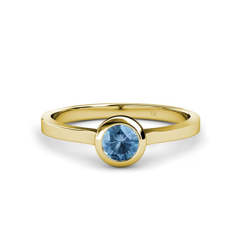 Natare 0.50 ct Blue Topaz Round (5.00 mm) Solitaire Engagement Ring  
