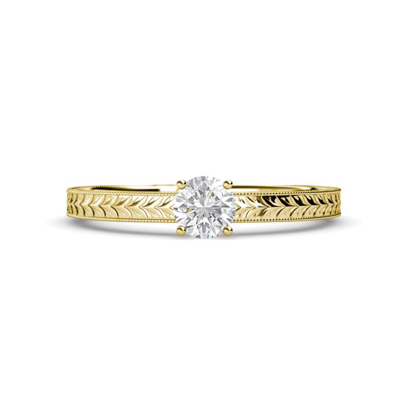 Keona White Sapphire Solitaire Bridal Set Ring 
