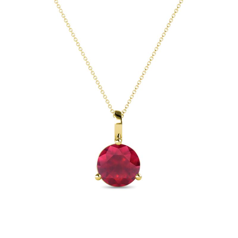 Sheryl 6.00 mm Ruby Solitaire Pendant 
