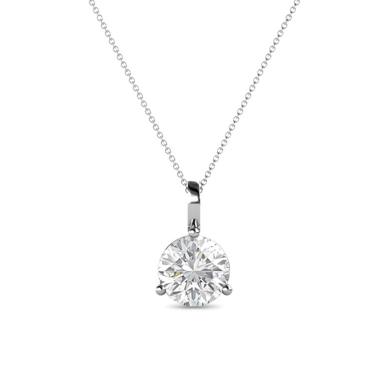 Heart Cut White Sapphire Pendant Necklace for Women in Sterling Silver |  SayaBling Jewelry