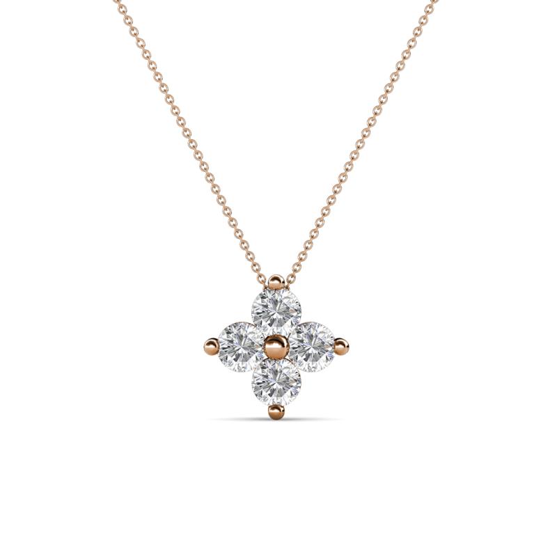 Anthea Diamond Floral Pendant 