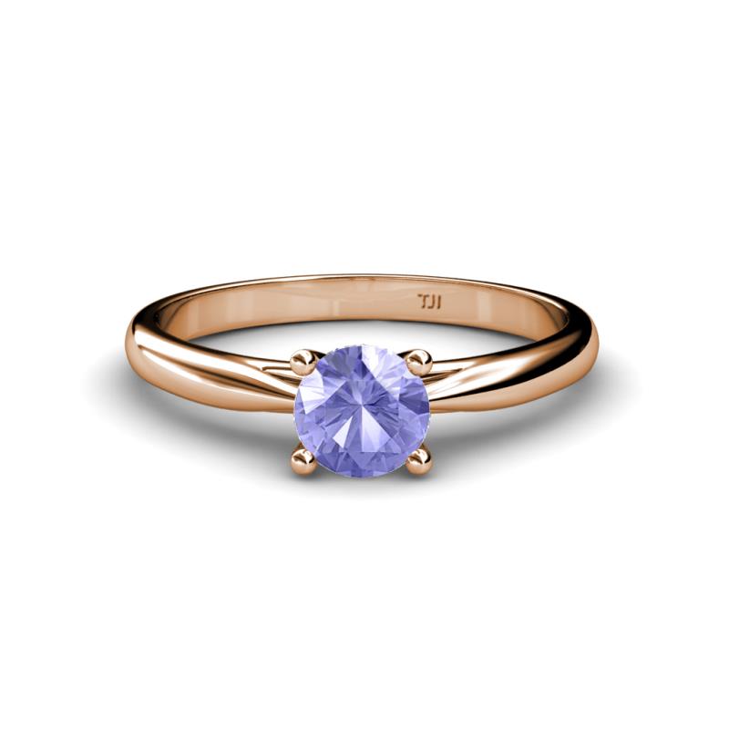 Celine 6.50 mm Round Tanzanite Solitaire Engagement Ring 