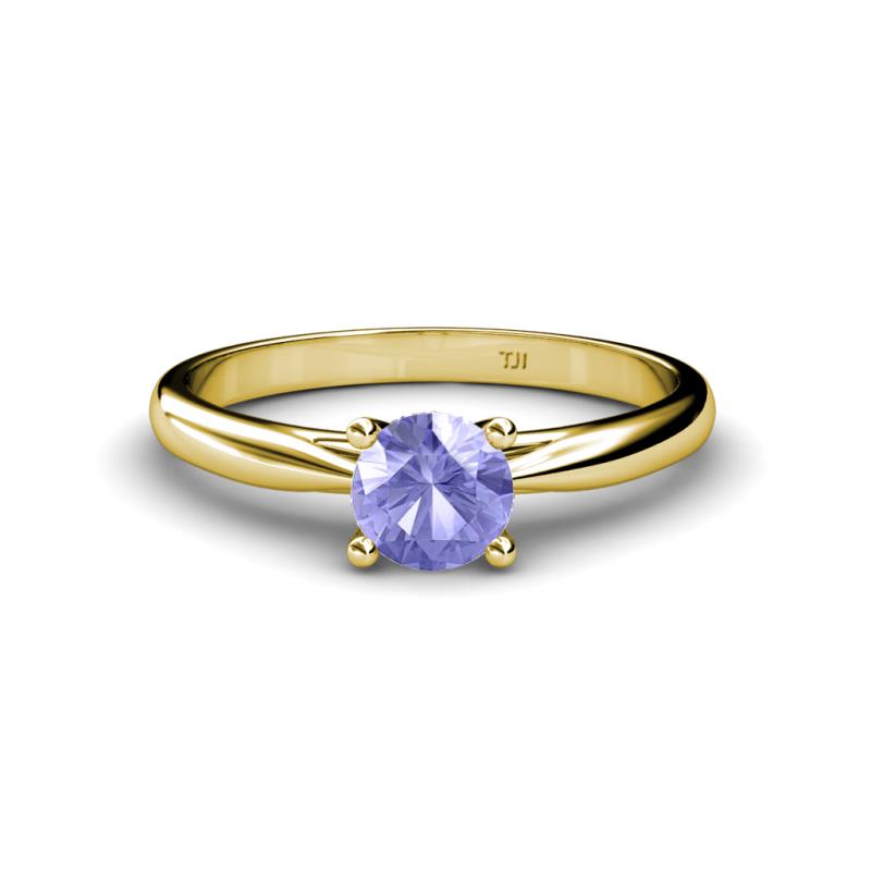 Celine 6.50 mm Round Tanzanite Solitaire Engagement Ring 