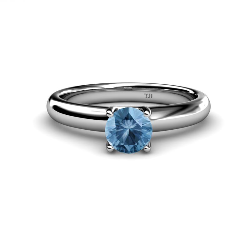 Bianca Blue Topaz Solitaire Ring  