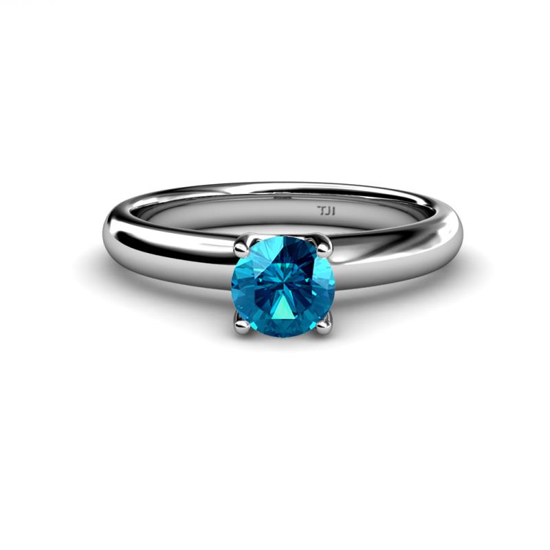 Bianca Blue Diamond Solitaire Ring  