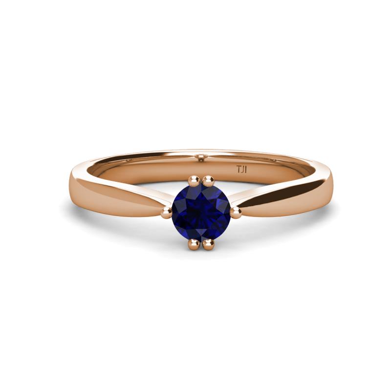 Isla 5.00 mm Round  Blue Sapphire Solitaire Engagement Ring  