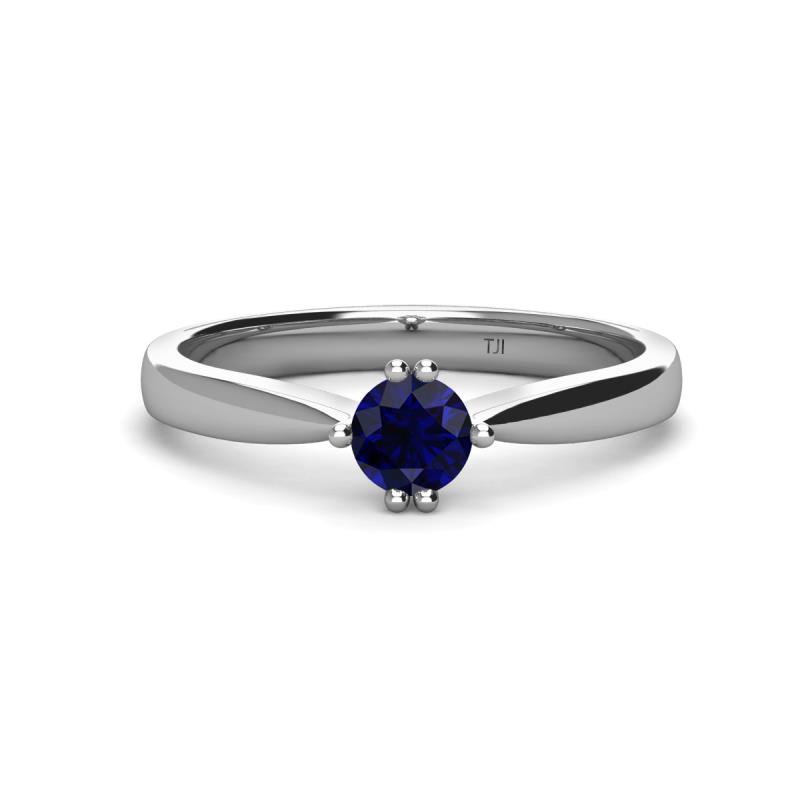 Isla 5.00 mm Round  Blue Sapphire Solitaire Engagement Ring  