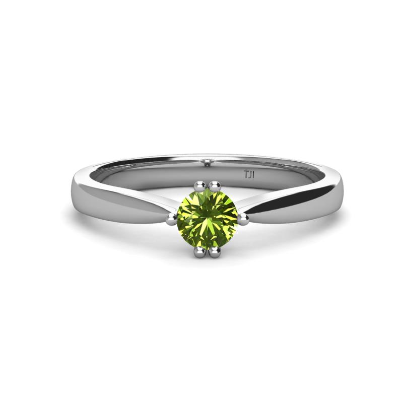 Isla 5.00 mm Round  Peridot Solitaire Engagement Ring  