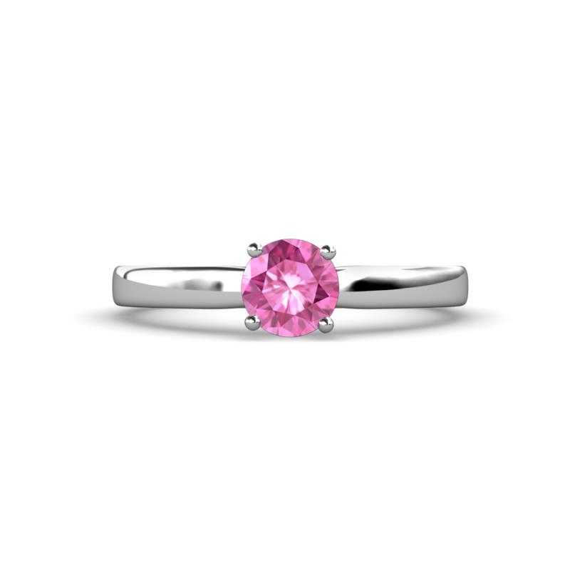 Annora Pink Sapphire Solitaire Engagement Ring 