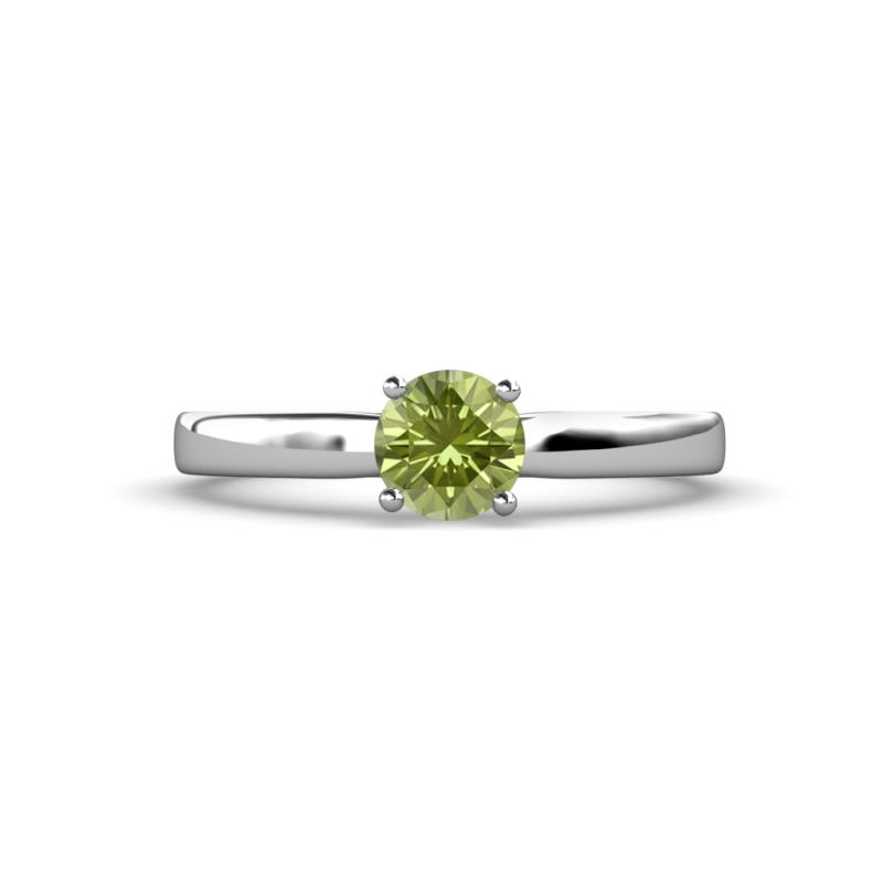 Annora Peridot Solitaire Engagement Ring 